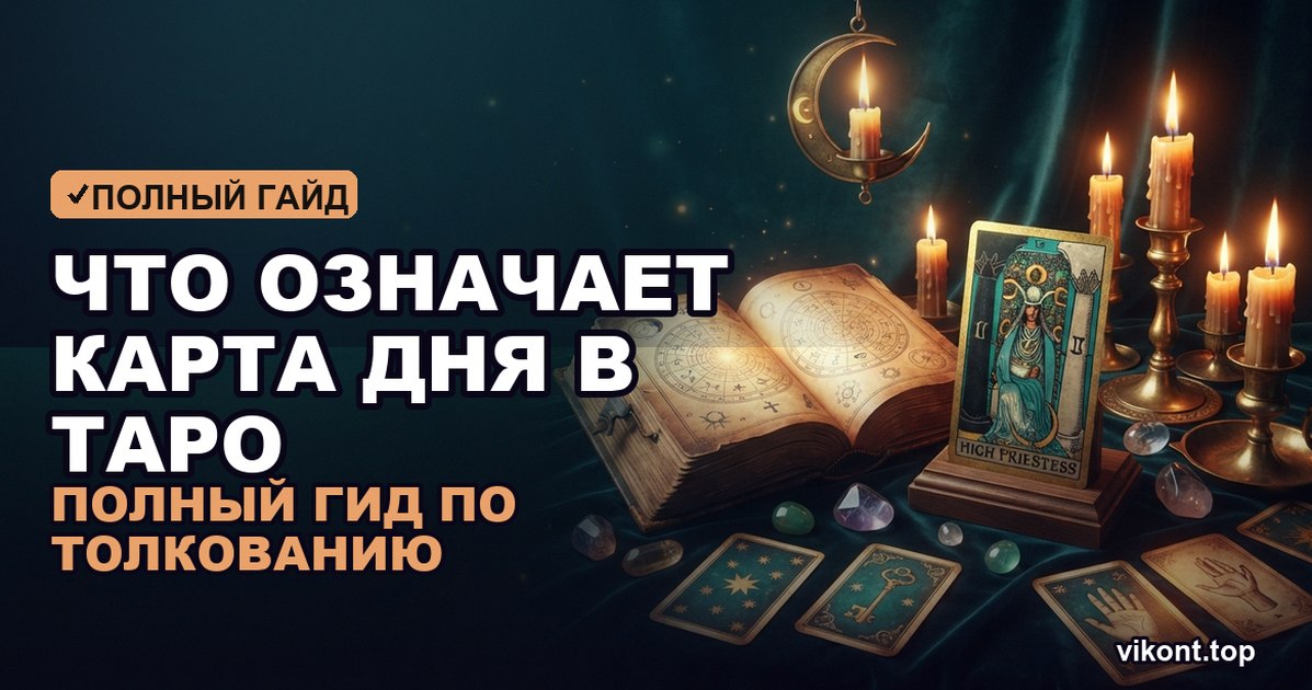 Что означает карта дня в таро: полный гид по толкованию
