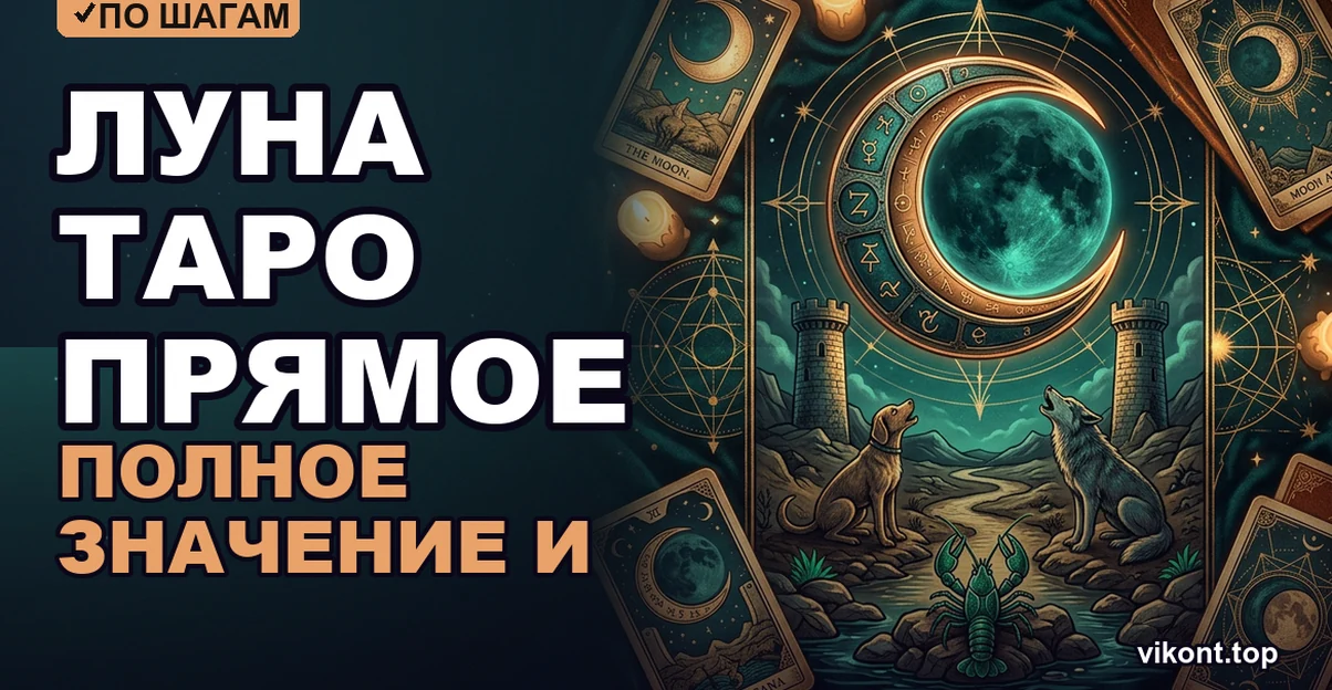 Луна таро прямое: полное значение и толкование аркана