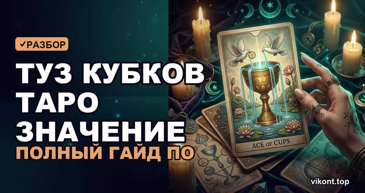 Туз кубков таро значение: полный гайд по толкованию карты