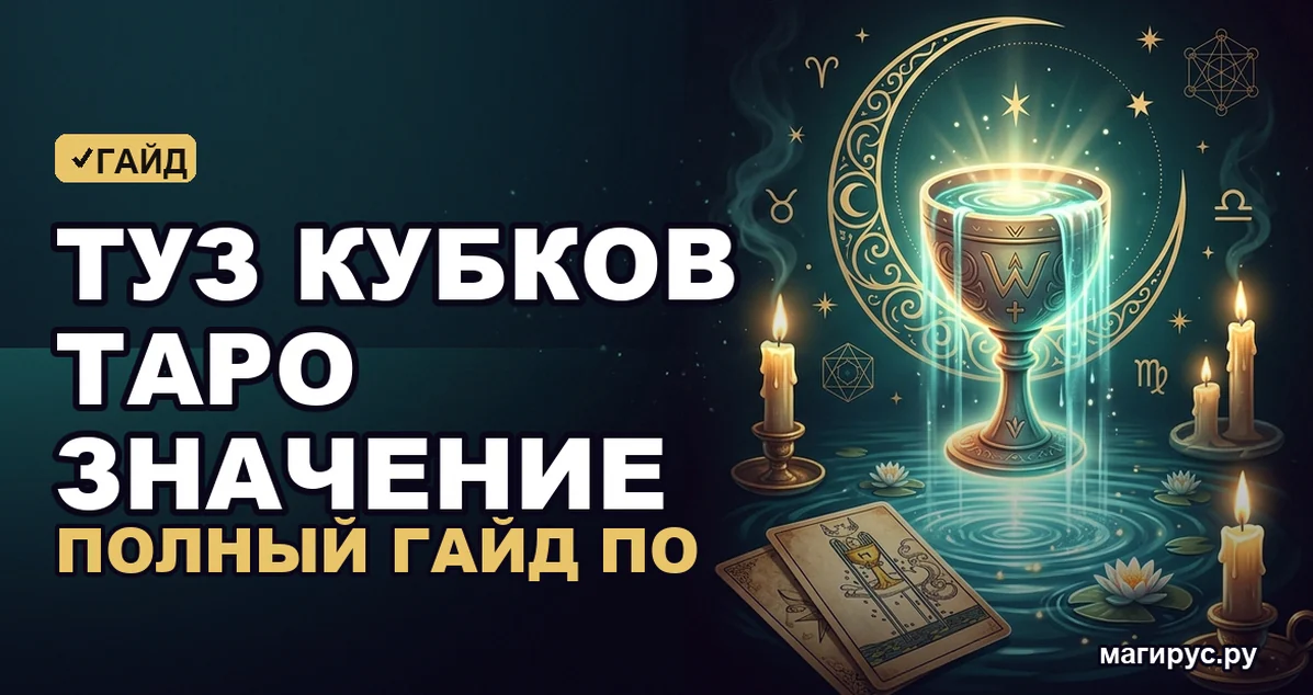 Туз кубков таро значение: полный гайд по толкованию карты